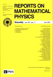 Reports on Mathematical Physics 853 Polska - Andrzej Jamiołkowski, Ryszard Mrugała - Czasopisma - miniaturka - grafika 1