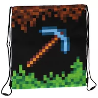 Worki na buty - Starpak Worek szkolny na ramię Pixel Game 485859 - miniaturka - grafika 1
