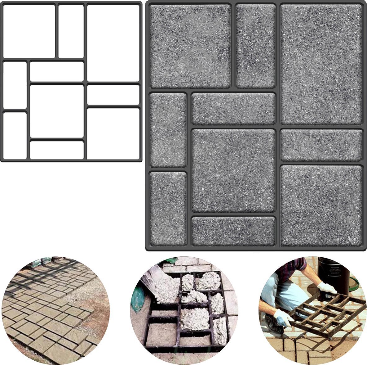 Heckermann Forma do kostki brukowej 45x40cm 201422