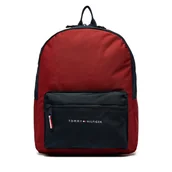Plecaki - Plecak Tommy Hilfiger Essential Colorblock Backpack AU0AU01917 Czerwony - miniaturka - grafika 1
