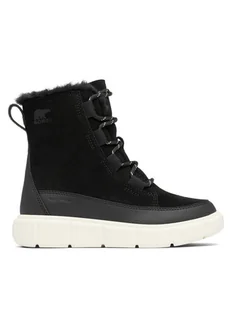 Sorel Śniegowce Youth Explorer III Lace Wp 2088511010 Czarny - Buty dla dziewczynek - miniaturka - grafika 1
