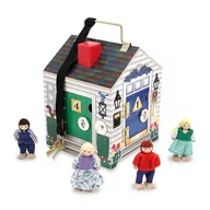 Domki dla lalek - Melissa & Doug Drewniany domek z kluczami 12505 - miniaturka - grafika 1