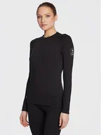 Bielizna sportowa damska - Surfanic Bielizna termoaktywna górna Cozy Crewneck SWX2601 Czarny - miniaturka - grafika 1