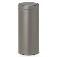 Kosze na śmieci - Brabantia Kosz Touch Bin New, platynowy, 30 l - miniaturka - grafika 1