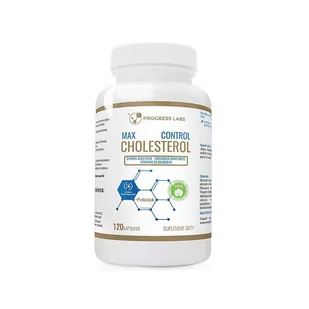 Progress Labs Cholesterol + Prebiotyk - 120 kapsułek - Witaminy i minerały - miniaturka - grafika 1