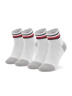 Skarpetki dla dzieci - Tommy Hilfiger Zestaw 2 par wysokich skarpet dziecięcych 100001501 Biały - miniaturka - grafika 1