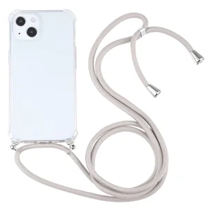 König Design Etui kompatybilne z Apple iPhone 13 Plastikowe etui na telefon komórkowy z łańcuszkiem - Etui na telefon komórkowy różowe - Etui i futerały do telefonów - miniaturka - grafika 1