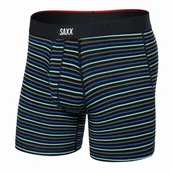 Majtki męskie - Bokserki Saxx Vibe Xtra Super Soft Boxer Brief Fly Rozmiar: L / Kolor: niebieski/czarny - miniaturka - grafika 1