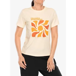 Koszulka z nadrukiem damska Columbia Sun Trek Graphic S/S III - Koszulki sportowe damskie - miniaturka - grafika 1