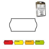 Cenówki - 26x12 blistry 10 rolek etykiet dla cennika, Żółty Fluo stałe, 1.000 Etykiety na rolkę, łącznie 10.000 Etykiety - miniaturka - grafika 1