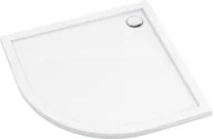 Brodziki prysznicowe - Brodzik półokrągły Deante Prizma 80x80x5 biały akryl KTJ_094B - miniaturka - grafika 1