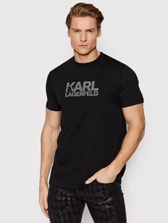 Koszulki męskie - Jagerfeld KARL T-Shirt 755400 521224 Czarny Regular Fit - grafika 1
