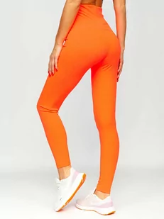 Koralowe legginsy damskie Denley HH040 - Spodnie sportowe damskie - miniaturka - grafika 1