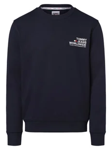 Tommy Jeans Męska bluza nierozpinana Mężczyźni Bawełna niebieski jednolity, S - Bluzy męskie - miniaturka - grafika 1