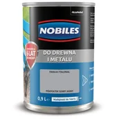 Emalie - Farba ftalowa do drewna i metalu Ftalonal Szary Jasny 0,9 l Nobiles - miniaturka - grafika 1