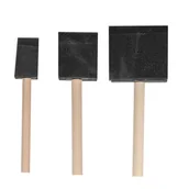 Decoupage - Pędzle Gąbkowe Płaskie Zestaw 3 Szt Do Tapowania Do Szablonów Gąbeczki - miniaturka - grafika 1