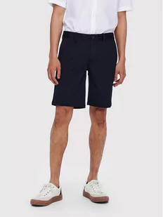 Only & Sons Szorty materiałowe Mark 22018667 Granatowy Regular Fit - Spodenki męskie - miniaturka - grafika 1