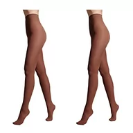 Rajstopy - Conte elegant Rajstopy Damskie EPISODE 50 DEN z Dzianiny Mikrofibra Aksamitne Miękkie Grube Klasyczne Wzmocnione Palce Ciepłe na Jesień i Zimę Kolor Mocca Rozmiar 4 - miniaturka - grafika 1
