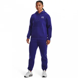 Damskie spodnie dresowe Under Armour Essential Fleece Joggers - granatowe - UNDER ARMOUR - Spodnie sportowe damskie - miniaturka - grafika 1