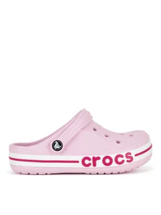 Crocs Klapki BAYABAND CLOG K 207019-6TG Różowy - Buty dla dziewczynek - miniaturka - grafika 1