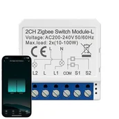 Systemy inteligentnych domów - Inteligentny przełącznik dopuszkowy ZigBee Avatto LZWSM16-W2 Bez Neutralnego TUYA - miniaturka - grafika 1