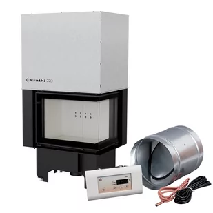 Kratki.pl Marek Bal INTELIGENTNY KOMINEK VNP 610/430 PRAWY 9KW Z MSK VNP/610/430/Z/MSK - Kominki wolnostojące - miniaturka - grafika 1