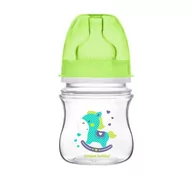 Butelki dla niemowląt - Canpol babies Butelka Kolorowe Zwierzątka EasyStart 120ml  (różowa) 35/205 - miniaturka - grafika 1