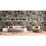 Tapety - Tapeta panoramiczna Metropolitan Story Domki 159 x 280 cm - miniaturka - grafika 1