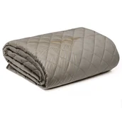 Narzuty - Euro Firany Narzuta Pikowana Velvet Ginko1 Srebrna 170x210 1210900 - miniaturka - grafika 1