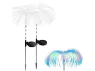 Lampy ogrodowe - 2X Lampa Ogrodowa Solarna Światłowodowa Dmuchawiec - miniaturka - grafika 1