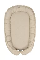 Kokony niemowlęce - Gniazdko niemowlęce Prestige Linen 55x80 kremowy materacyk pozycjonujący - miniaturka - grafika 1