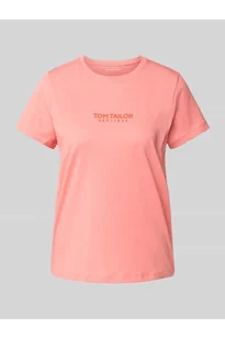 T-shirt o kroju regular fit z czystej bawełny - Tom Tailor - Koszulki i topy damskie - miniaturka - grafika 1