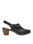 Sandały damskie - Rieker Sandały CEO-40959-00 Czarny - miniaturka - grafika 1