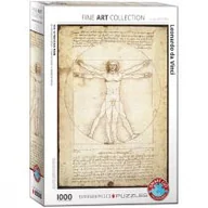 Puzzle - Eurographics Puzzle 1000 elementów. Człowiek witruwiański, Da Vinci - miniaturka - grafika 1