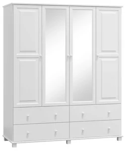 Szafa sosnowa 4D nr4 S180 biała - Szafy - miniaturka - grafika 1