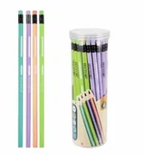 Ołówki - Ołówek z gumką HB trójkątny pastel tuba 48szt - miniaturka - grafika 1