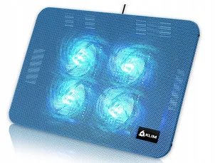 KLIM Serenity Podstawka Chłodząca do Laptopa USB 15,6" 4 Wentylatory - Podkładki chłodzące pod laptopa - miniaturka - grafika 1
