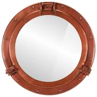 Lustra - vidaXL Lustro ścienne Porthole Ø50 cm aluminium i szkło - miniaturka - grafika 1