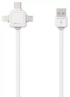 PowerCube Allocacoc USBcable USB-C WHITE 9003WT/USBC15 - Listwy zasilające - miniaturka - grafika 1