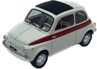 Samochody i pojazdy dla dzieci - Fiat 500 white red 1960 WhiteBox 124182 1:24 - miniaturka - grafika 1