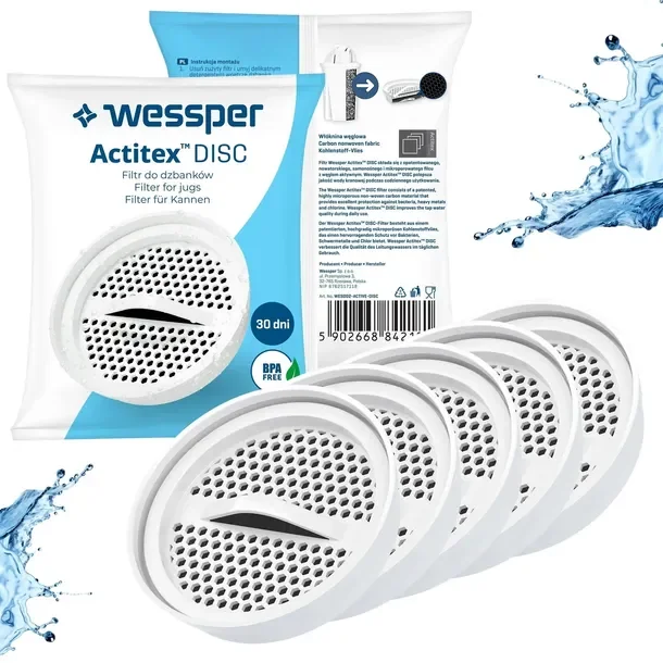 5x filtr do dzbanek filtrujący szklany Wessper Dafi zamiennik - aquaclassic