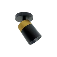 Lampy sufitowe - OxyLED Lampa sufitowa CROSTI LACCE RO SLIM czarno/złota 894781 894781 - miniaturka - grafika 1