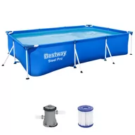 Baseny ogrodowe - Basen stelażowy Bestway Deluxe Splash Steel Pro™ 300x201x66cm - miniaturka - grafika 1