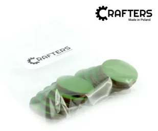 Znaczniki drewniane okrągłe zielone 22x3mm 10szt Nowa - Akcesoria do gier planszowych - miniaturka - grafika 2