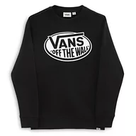 Bluzy dla chłopców - Vans Unisex dziecięca klasyczna OTW Crew chłopięca bluza czarna, M - miniaturka - grafika 1