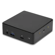 Stacje dokujące i replikatory portów - eSTUFF GLB232002 stacja dokująca Przewodowa USB 3.2 Gen 1 (3.1 Gen 1) Type-C Czarny - miniaturka - grafika 1