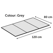 Legowiska dla psów - FLAMINGO Mata chłodząca Fresk Drop, XXL, 120x80 cm, szara - miniaturka - grafika 1