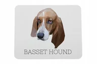 Podkładki pod mysz - Basset geometryczny Podkładka pod mysz myszkę - miniaturka - grafika 1