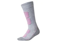 Skarpetki i podkolanówki sportowe - esmara® Skarpetki funkcyjne damskie (jasnoszary/fioletowy, 37/38) - miniaturka - grafika 1