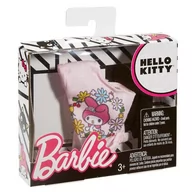 Akcesoria dla lalek - Barbie Hello Kitty różowa koszulka Mattel - miniaturka - grafika 1